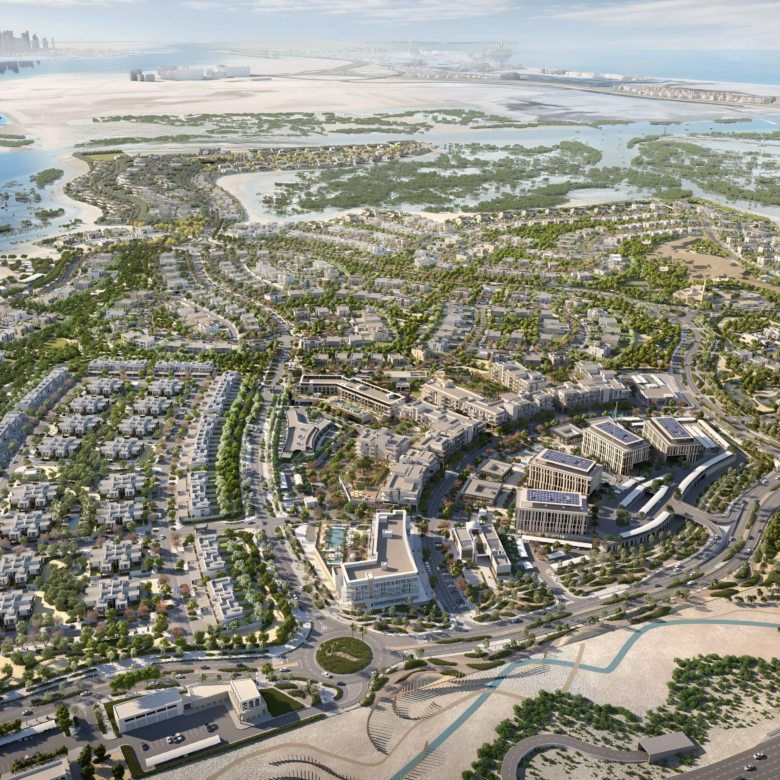 jubail island aerial view