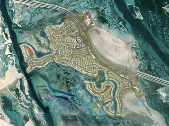 jubail island map view
