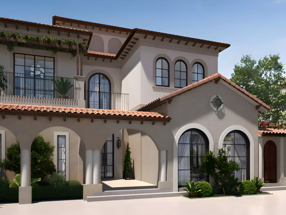 jubail island villa front view